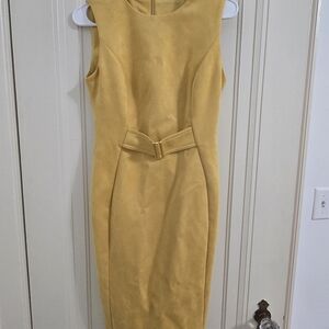 Calvin Klein Mustard Midi Dress